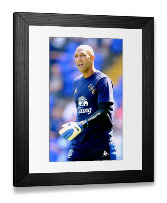 Framed Print : Tim Howard in Action: Everton vs Birmingham City (30 July 2011)