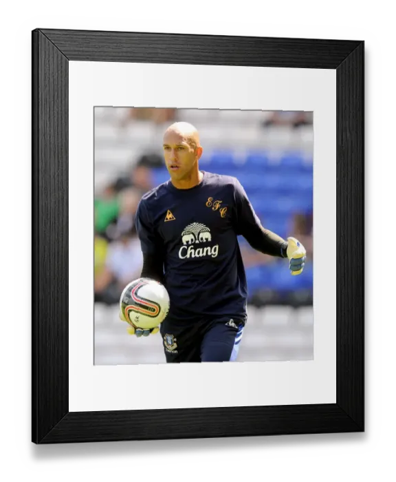 Framed Print : Tim Howard in Action: Everton vs Birmingham City (30 July 2011)