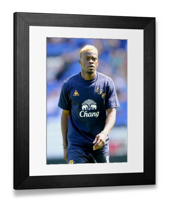 Framed Print : Louis Saha in Action: Everton vs Birmingham City (30 July 2011) Framed Print : Louis Saha in Action: Everton vs Birmingham City (30 July 2011)