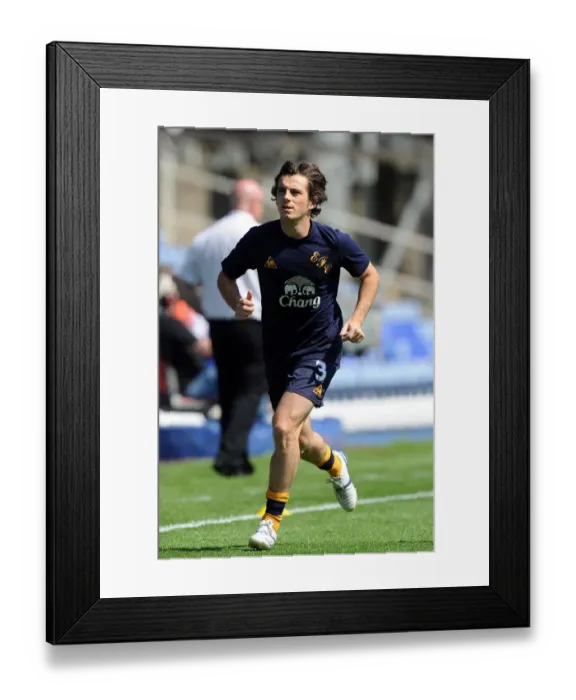 Framed Print : Leighton Baines Kicks Off Everton's Pre-Season: Birmingham City vs. Everton (July 2011)