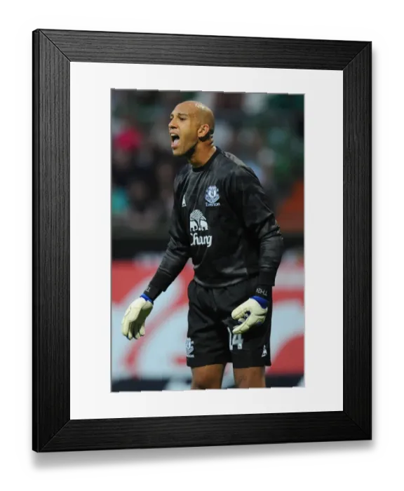 Framed Print : Tim Howard in Action: Everton vs. Werder Bremen Pre-Season Friendly (02.08.2011) Framed Print : Tim Howard in Action: Everton vs. Werder Bremen Pre-Season Friendly (02.08.2011)