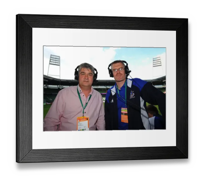 Framed Print : Snodin and Griffiths Ready for Werder Bremen vs. Everton: Pre-Season Friendly Commentary Framed Print : Snodin and Griffiths Ready for Werder Bremen vs. Everton: Pre-Season Friendly Commentary