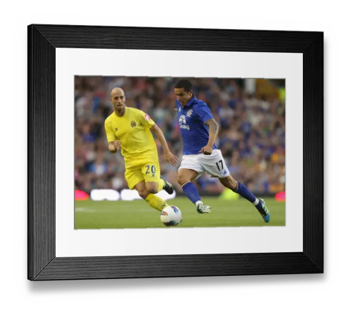 Framed Print : Clash at Goodison Park: Tim Cahill vs Borja Valero - Everton vs Villarreal Pre-Season Friendly (August 2011) Framed Print : Clash at Goodison Park: Tim Cahill vs Borja Valero - Everton vs Villarreal Pre-Season Friendly (August 2011)