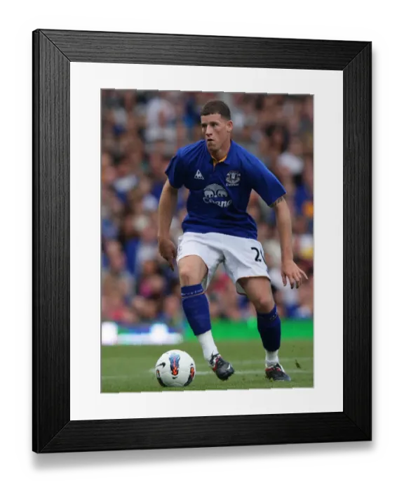 Framed Print : Everton's Ross Barkley in Action: Everton FC vs Villarreal (2011) - Pre-Season Friendly at Goodison Park