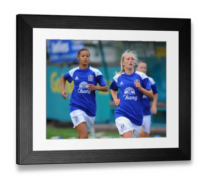 Framed Print : Everton Ladies Gearing Up for FA WSL Clash against Lincoln Ladies at Goodison Park Framed Print : Everton Ladies Gearing Up for FA WSL Clash against Lincoln Ladies at Goodison Park