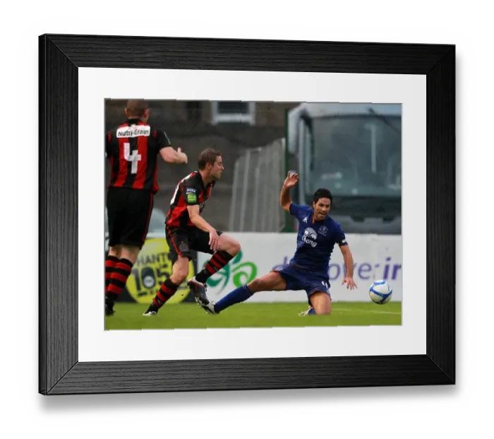 Framed Print : Mikel Arteta in Action: Everton vs. Bohemians Friendly (2011) Framed Print : Mikel Arteta in Action: Everton vs. Bohemians Friendly (2011)