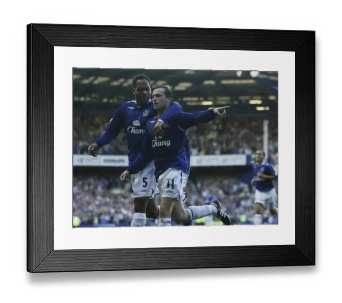 Framed Print : McFadden's Debut Goal: Everton's Triumph over Blackburn Rovers (07 / 08) - FA Barclays Premier League Framed Print : McFadden's Debut Goal: Everton's Triumph over Blackburn Rovers (07 / 08) - FA Barclays Premier League