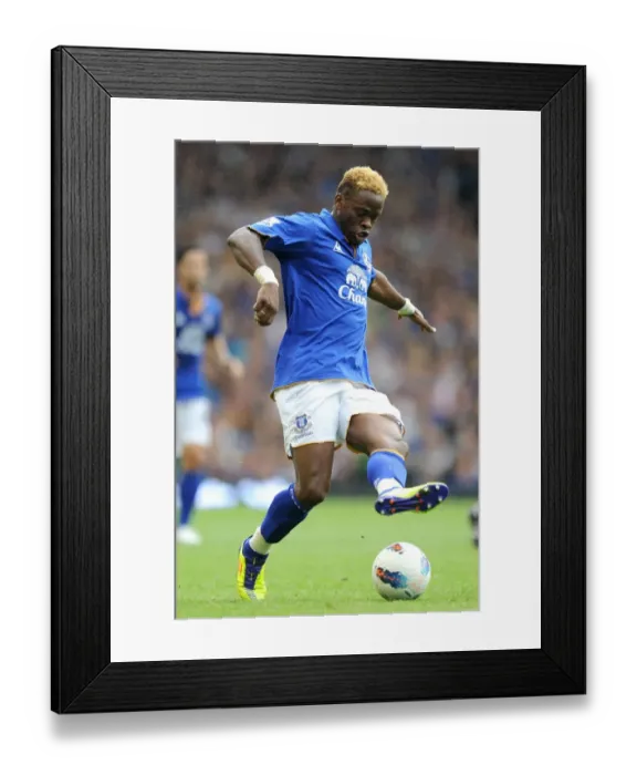 Framed Print : Louis Saha in Action: Everton vs Queens Park Rangers, Barclays Premier League (2011), Goodison Park Framed Print : Louis Saha in Action: Everton vs Queens Park Rangers, Barclays Premier League (2011), Goodison Park