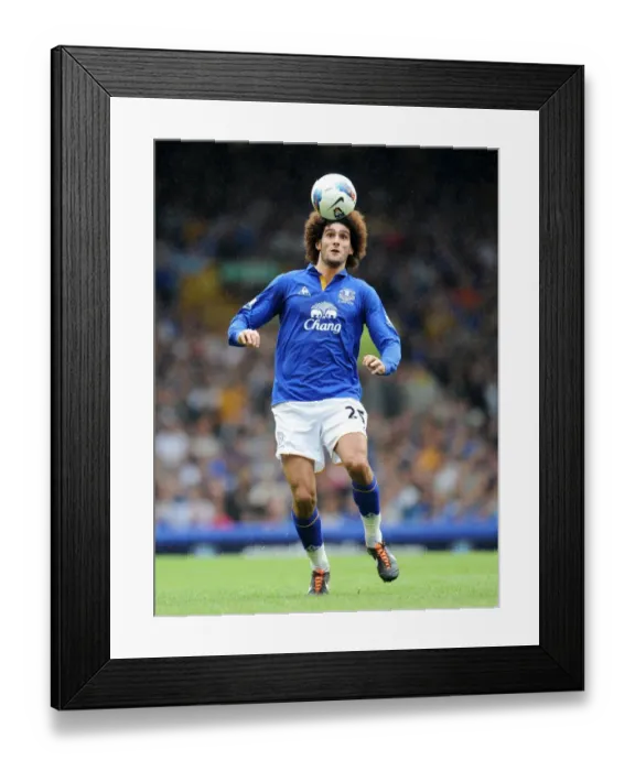 Framed Print : Marouane Fellaini's Thrilling Moments: Everton vs. Queens Park Rangers, 2011 (Barclays Premier League)