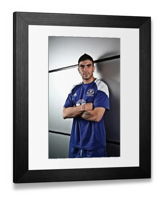 Framed Print : Welcome Denis Stracqualursi: Everton's Latest Addition Trains at Finch Farm