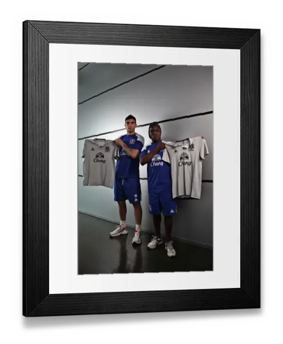 Framed Print : New Faces at Everton FC: Denis Stracqualursi and Royston Drenthe's Arrival Unveiled Framed Print : New Faces at Everton FC: Denis Stracqualursi and Royston Drenthe's Arrival Unveiled