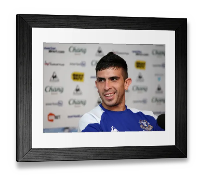 Framed Print : Denis Stracqualursi's Welcome: Everton's New Signing Unveiled at Finch Farm Press Conference Framed Print : Denis Stracqualursi's Welcome: Everton's New Signing Unveiled at Finch Farm Press Conference