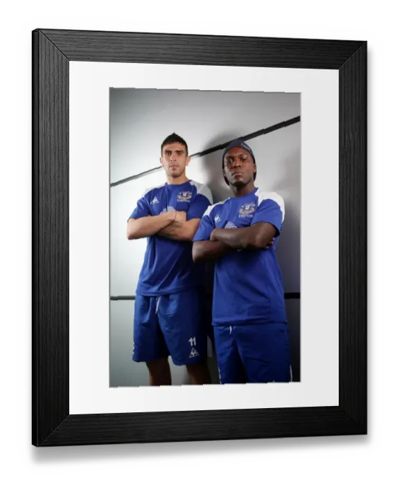 Framed Print : New Arrivals at Everton: Welcome Royston Drenthe and Denis Stracqualursi Framed Print : New Arrivals at Everton: Welcome Royston Drenthe and Denis Stracqualursi