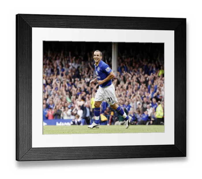 Framed Print : Everton's Leon Osman Scores the Opener: Everton FC vs Aston Villa, Barclays Premier League (Goodison Park, 10 September 2011) Framed Print : Everton's Leon Osman Scores the Opener: Everton FC vs Aston Villa, Barclays Premier League (Goodison Park, 10 September 2011)