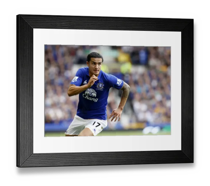Framed Print : Tim Cahill's Thunderbolt: Everton's Epic Goal Against Aston Villa (10 September 2011, Barclays Premier League, Goodison Park) Framed Print : Tim Cahill's Thunderbolt: Everton's Epic Goal Against Aston Villa (10 September 2011, Barclays Premier League, Goodison Park)