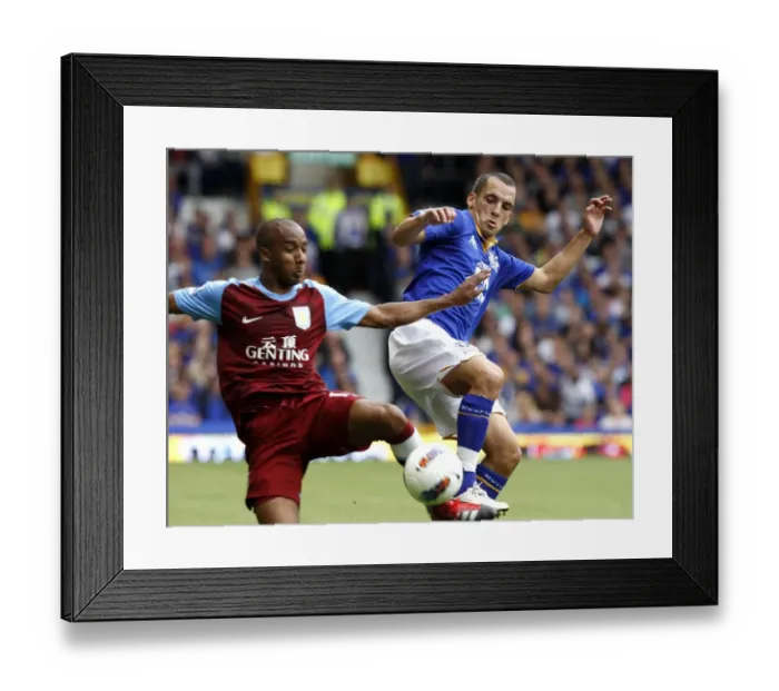 Framed Print : Battle for the Ball: Delph vs Osman at Goodison Park - Everton vs Aston Villa, Premier League (2011) Framed Print : Battle for the Ball: Delph vs Osman at Goodison Park - Everton vs Aston Villa, Premier League (2011)