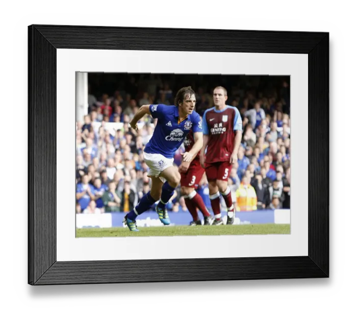 Framed Print : Leighton Baines Double: Everton's Victory Over Aston Villa in the Barclays Premier League (10 September 2011) - Baines Scores Both Goals from the Penalty Spot Framed Print : Leighton Baines Double: Everton's Victory Over Aston Villa in the Barclays Premier League (10 September 2011) - Baines Scores Both Goals from the Penalty Spot