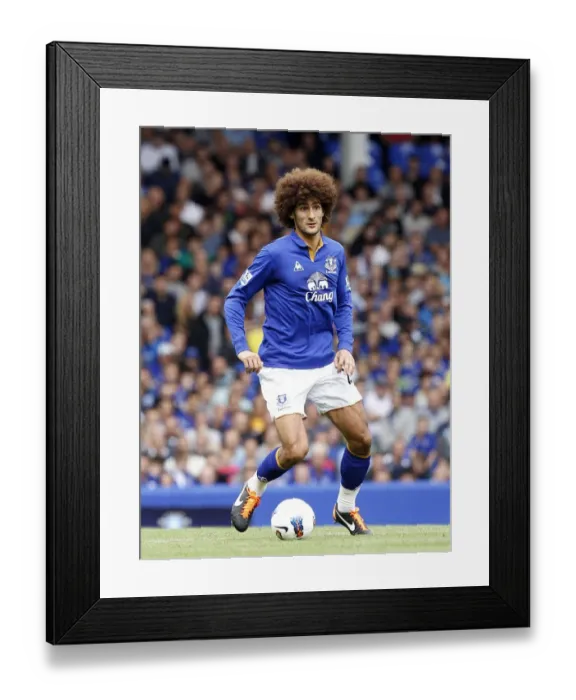 Framed Print : Thunderous Performance: Marouane Fellaini's Unforgettable Game at Goodison Park - Everton vs Aston Villa (September 10, 2011) Framed Print : Thunderous Performance: Marouane Fellaini's Unforgettable Game at Goodison Park - Everton vs Aston Villa (September 10, 2011)