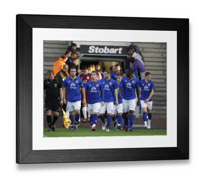 Framed Print : Everton FC: Pre-Match Moment at Halton Stadium - Everton vs. Aston Villa, Barclays Premier Reserve League (September 13, 2011) Framed Print : Everton FC: Pre-Match Moment at Halton Stadium - Everton vs. Aston Villa, Barclays Premier Reserve League (September 13, 2011)