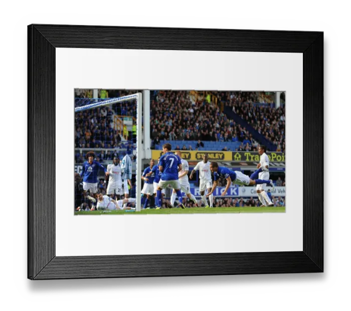 Framed Print : Phil Jagielka Scores the Opener: Everton vs. Wigan Athletic, Barclays Premier League (September 17, 2011, Goodison Park) Framed Print : Phil Jagielka Scores the Opener: Everton vs. Wigan Athletic, Barclays Premier League (September 17, 2011, Goodison Park)