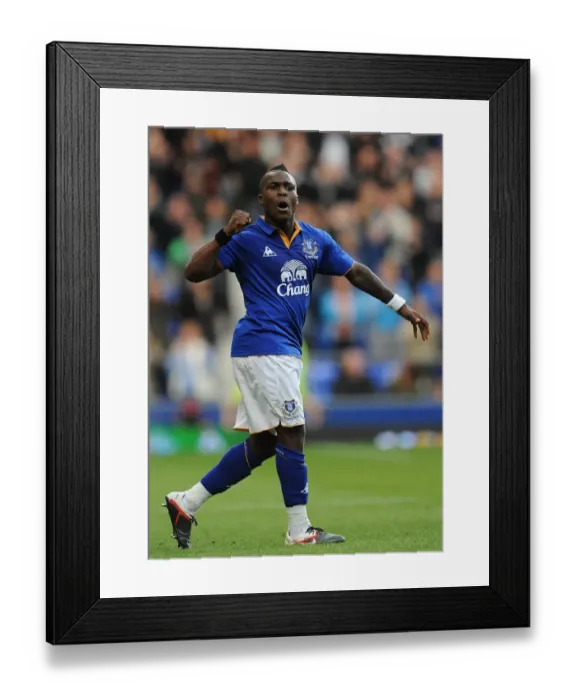Framed Print : Everton's Triple Threat: Royston Drenthe's Hat-Trick Seals Dominance Over Wigan Athletic (17 September 2011) Framed Print : Everton's Triple Threat: Royston Drenthe's Hat-Trick Seals Dominance Over Wigan Athletic (17 September 2011)