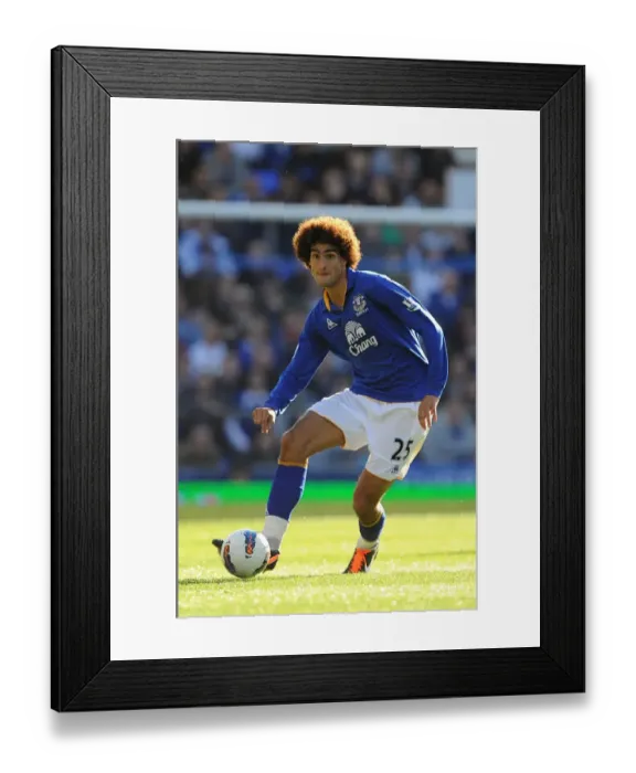 Framed Print : Marouane Fellaini: Thunderous Performance at Everton vs Wigan Athletic (September 17, 2011) Framed Print : Marouane Fellaini: Thunderous Performance at Everton vs Wigan Athletic (September 17, 2011)