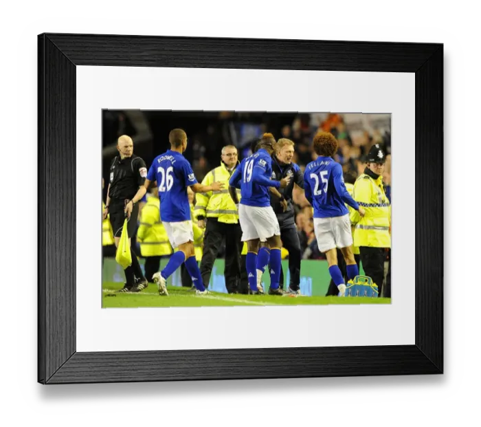 Framed Print : Fellaini Scores First Goal, Moyes Ecstatic: Everton's Carling Cup Victory (Sept 2011) Framed Print : Fellaini Scores First Goal, Moyes Ecstatic: Everton's Carling Cup Victory (Sept 2011)