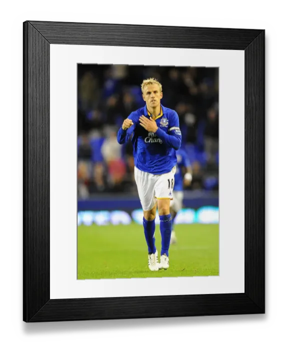 Framed Print : Everton's Carling Cup Triumph: Phil Neville's Double Strikes Against West Bromwich Albion (September 21, 2011) Framed Print : Everton's Carling Cup Triumph: Phil Neville's Double Strikes Against West Bromwich Albion (September 21, 2011)