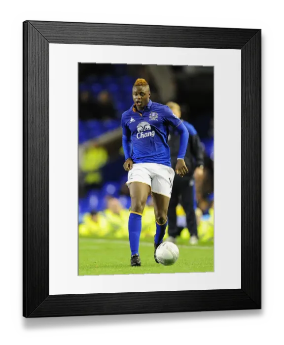 Framed Print : Magaye Gueye Scores the Winner: Everton Advance in Carling Cup Past West Bromwich Albion
