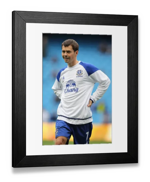 Framed Print : Diniyar Bilyaletdinov at Etihad Stadium: Manchester City vs. Everton - Barclays Premier League (24 September 2011)