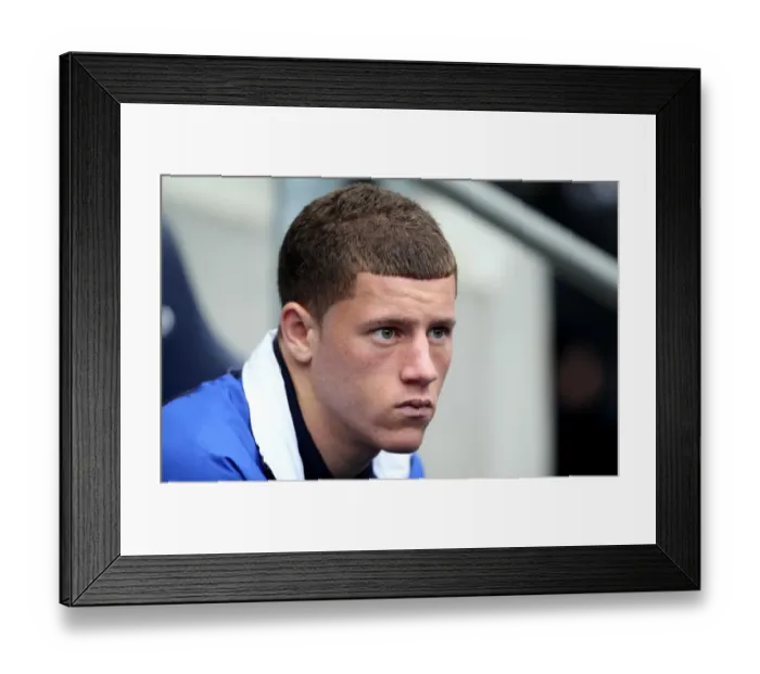 Framed Print : Ross Barkley at Etihad Stadium: Everton vs Manchester City, Barclays Premier League (September 2011)