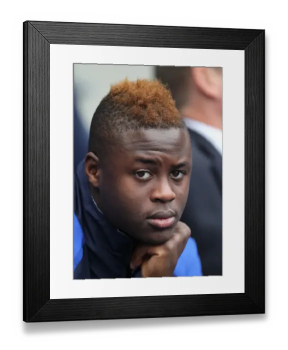Framed Print : Magaye Gueye vs. Manchester City: A Fierce Face-Off at Etihad Stadium (Barclays Premier League, 24 September 2011)