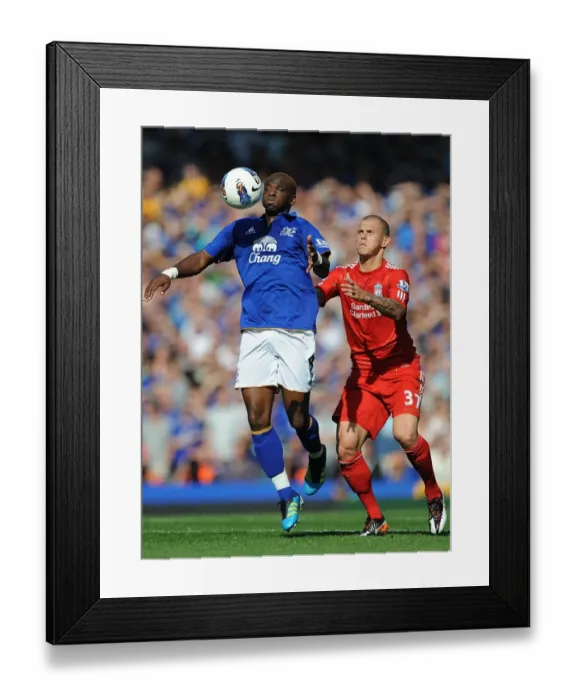 Framed Print : A Battle for Supremacy: Saha vs Skrtel - Everton vs Liverpool (Barclays Premier League, October 2011) Framed Print : A Battle for Supremacy: Saha vs Skrtel - Everton vs Liverpool (Barclays Premier League, October 2011)