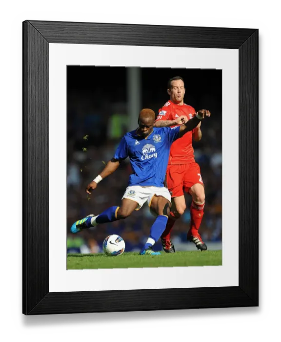 Framed Print : Intense Rivalry: Saha vs. Adam - Everton vs. Liverpool (01.10.2011): A Battle for Supremacy Framed Print : Intense Rivalry: Saha vs. Adam - Everton vs. Liverpool (01.10.2011): A Battle for Supremacy