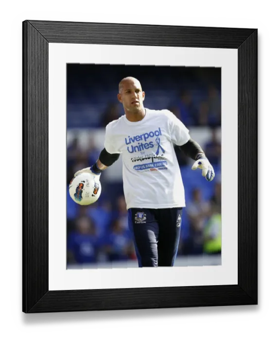 Framed Print : Tim Howard's Showdown at Goodison Park: Everton vs Liverpool, Barclays Premier League (1 October 2011) Framed Print : Tim Howard's Showdown at Goodison Park: Everton vs Liverpool, Barclays Premier League (1 October 2011)
