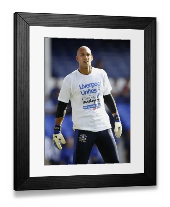 Framed Print : Tim Howard's Showdown at Goodison Park: Everton vs. Liverpool, Barclays Premier League (1 October 2011) Framed Print : Tim Howard's Showdown at Goodison Park: Everton vs. Liverpool, Barclays Premier League (1 October 2011)