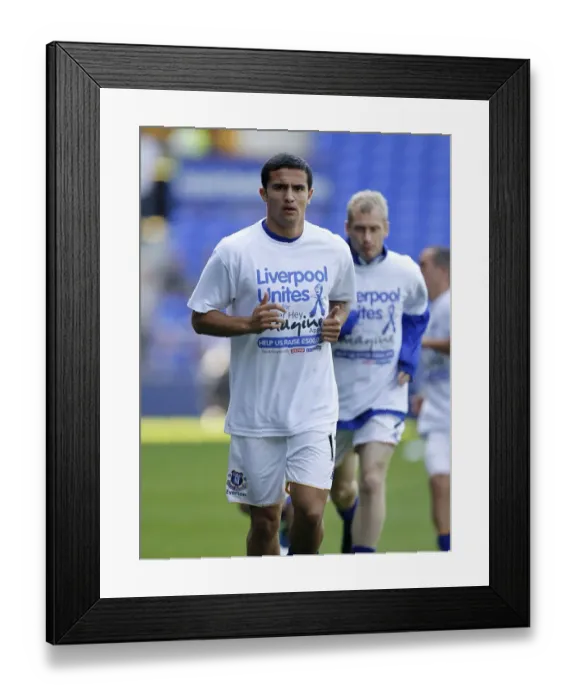 Framed Print : Tim Cahill's Thrilling Goal: Everton vs. Liverpool (Goodison Park, 01 October 2011) Framed Print : Tim Cahill's Thrilling Goal: Everton vs. Liverpool (Goodison Park, 01 October 2011)