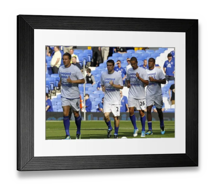 Framed Print : Everton FC vs Liverpool: Pre-Game Warm-Up at Goodison Park - Everton Players Gear Up for the Barclays Premier League Showdown (01 October 2011) Framed Print : Everton FC vs Liverpool: Pre-Game Warm-Up at Goodison Park - Everton Players Gear Up for the Barclays Premier League Showdown (01 October 2011)