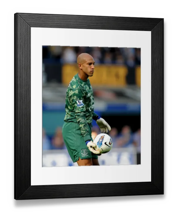 Framed Print : Tim Howard in Action: Everton vs Liverpool, Barclays Premier League (1 October 2011) - Goodison Park Framed Print : Tim Howard in Action: Everton vs Liverpool, Barclays Premier League (1 October 2011) - Goodison Park