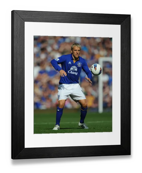 Framed Print : Phil Neville's Emotional Return: Everton vs Liverpool (1 October 2011, Goodison Park) - Barclays Premier League Clash Framed Print : Phil Neville's Emotional Return: Everton vs Liverpool (1 October 2011, Goodison Park) - Barclays Premier League Clash