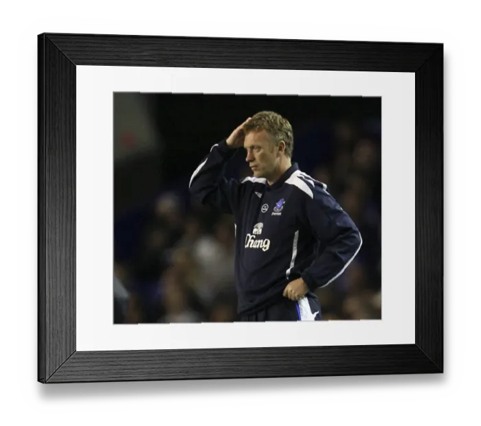 Framed Print : David Moyes Disappointment: Everton FC's UEFA Cup Exit vs Metalist Kharkiv (20 / 9 / 07) Framed Print : David Moyes Disappointment: Everton FC's UEFA Cup Exit vs Metalist Kharkiv (20 / 9 / 07)