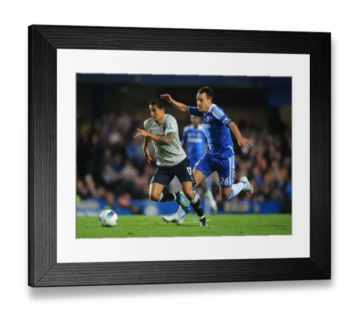 Framed Print : Tim Cahill's Escape: A Thrilling Moment from Chelsea vs. Everton in the Premier League (15 October 2011) - Frank Lampard vs. Cahill Framed Print : Tim Cahill's Escape: A Thrilling Moment from Chelsea vs. Everton in the Premier League (15 October 2011) - Frank Lampard vs. Cahill