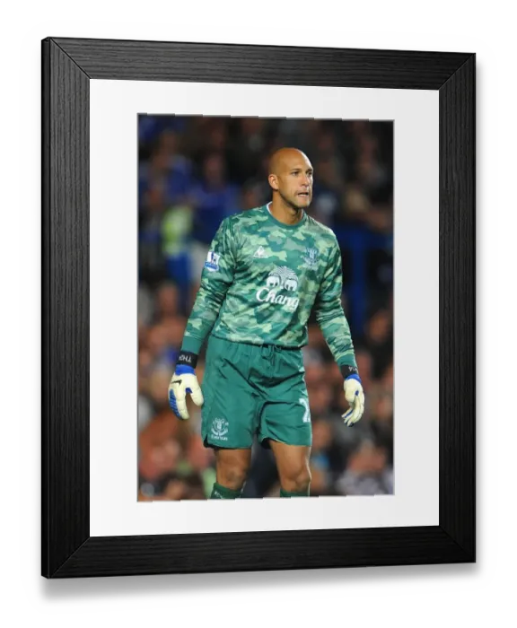 Framed Print : Tim Howard in Action: Everton vs. Chelsea, Barclays Premier League (15 October 2011, Stamford Bridge) Framed Print : Tim Howard in Action: Everton vs. Chelsea, Barclays Premier League (15 October 2011, Stamford Bridge)