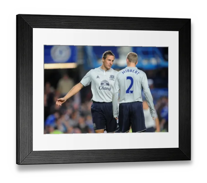 Framed Print : Deep in Thought: Hibbert and Jagielka's Intense Conversation at Stamford Bridge during Chelsea vs Everton (15 October 2011) Framed Print : Deep in Thought: Hibbert and Jagielka's Intense Conversation at Stamford Bridge during Chelsea vs Everton (15 October 2011)
