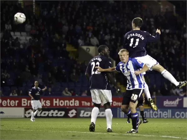 Football - Sheffield Wednesday v Everton Carling Cup Third Round - Hillsborough - 26  /  9  /  07 Evertons James McFadden (R) scores his sides second goal Mandatory Credit: Action Images  /  Ryan