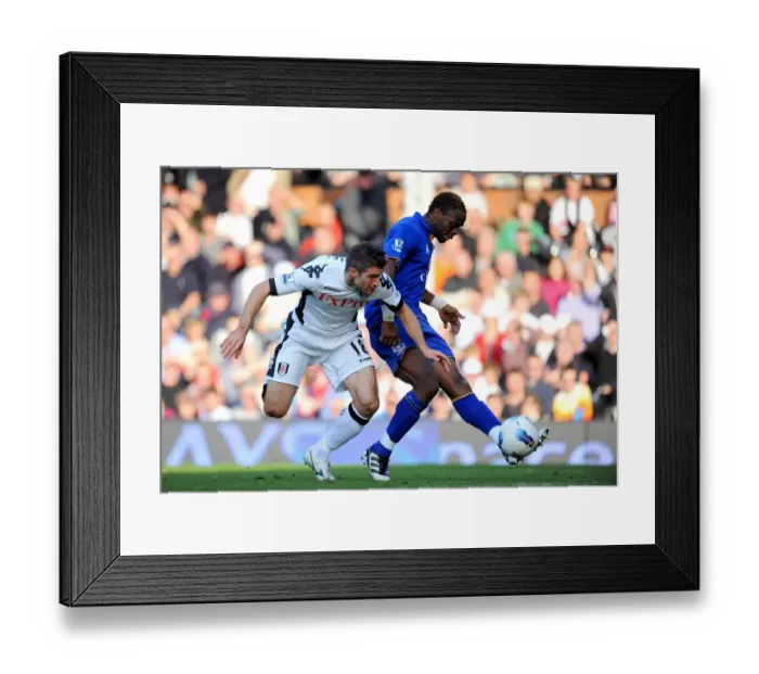 Framed Print : Louis Saha Scores Everton's Second Goal vs. Fulham (October 23, 2011) Framed Print : Louis Saha Scores Everton's Second Goal vs. Fulham (October 23, 2011)