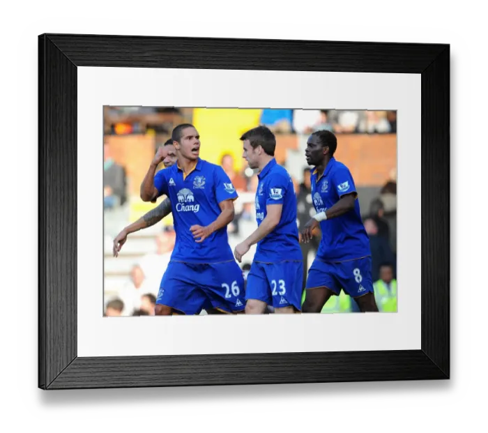 Framed Print : Jack Rodwell's Third Goal: Everton's Victory Against Fulham in Barclays Premier League (23 October 2011) Framed Print : Jack Rodwell's Third Goal: Everton's Victory Against Fulham in Barclays Premier League (23 October 2011)