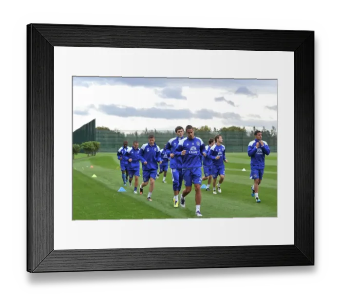 Framed Print : Everton FC: Jack Rodwell in Training at Finch Farm