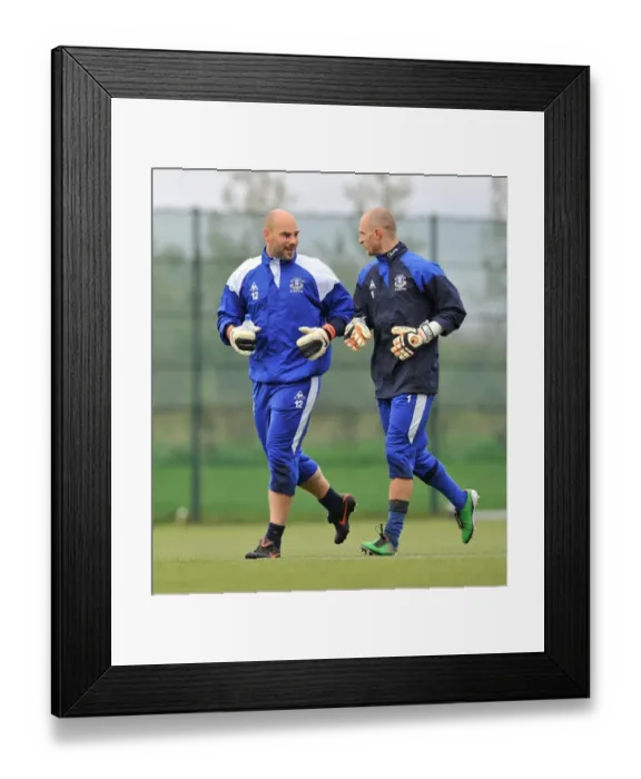 Framed Print : Everton FC: Training with Goalkeeper Jan Mucha at Finch Farm Framed Print : Everton FC: Training with Goalkeeper Jan Mucha at Finch Farm