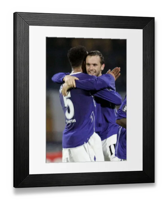 Framed Print : McFadden's Brace: Everton's UEFA Cup Victory over Metalist Kharkiv
